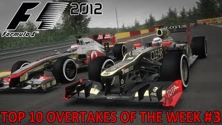 F1 2012 Overtakes Of The Week 3 Feat xMattyG1 [upl. by Stoat]