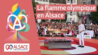 La flamme olympique en Alsace les meilleurs moments [upl. by Duke]