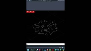 GENEVA WHEEL 3d tutorial in autocad shorts [upl. by Nolyat]