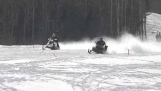 03 Firecat F7 vs skidoo 800 Etec [upl. by Oniuqa]