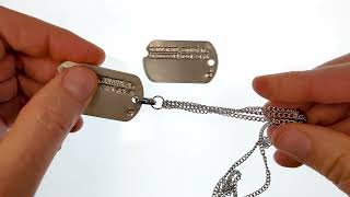 M1940 Dogtag Chain Assembly [upl. by Rusty404]