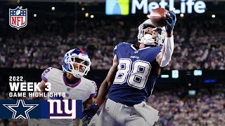 Dallas Cowboys vs New York Giants  2022 Week 3 Highlights [upl. by Henghold973]