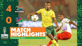 HIGHLIGHTS  South Africa 🆚 Namibia TotalEnergiesAFCON2023  MD2 Group E [upl. by Yanahc]