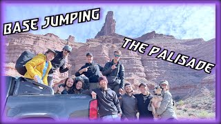 BASE jumping the Palisades in Gateway Colorado [upl. by Diego]