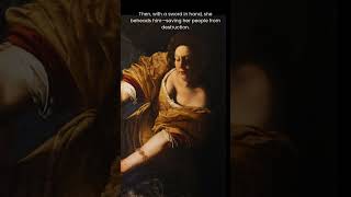 quotJudith Beheading Holofernesquot by Artemisia Gentileschi painting art history shorts [upl. by Mackey]