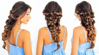 How to Mermaid Braid Hair Tutorial  Luxy Hair [upl. by Nehr455]