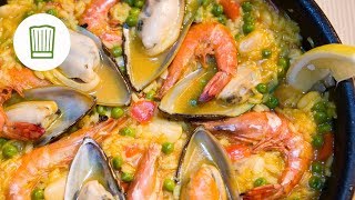 Traditionelle Paella selber machen  Chefkochde [upl. by Hcurob]