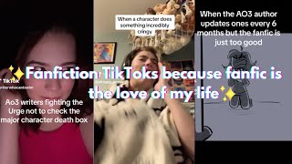 Fanfiction TikToks because fanfic is the love of my life [upl. by Lohner]