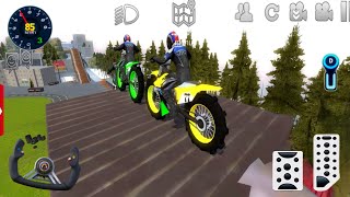 Juegos de Carros  US Army Motorbikes Stunts Driving Simulator  Offroad Outlaws Android Gameplay [upl. by Navinod895]