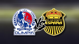 CD Olimpia VS Real España Vuelta EN VIVO Liga Nacional de Honduras Jornada 16 [upl. by Fonzie864]