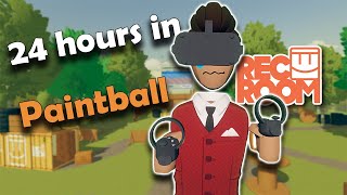 I Tried To Play Paintball In VR For 24 Hours Straight And This Happened [upl. by Enyawd386]