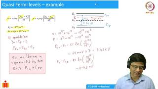 36 Quasi Fermi level in nonequilibrium conditions [upl. by Nailuj]