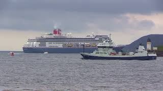 Cruise ship Bolette at anchor off Arnish point [upl. by Abe]