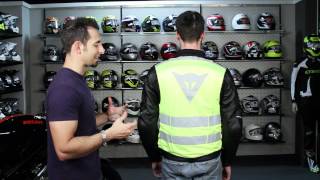 Dainese High Visibility Pro Vest Review at RevZillacom [upl. by Arahc]