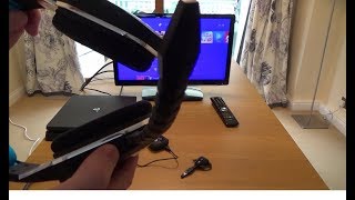 How to Connect various different Headsets on the PS4 Slim [upl. by Noyes876]