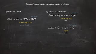 Spalanie całkowite i niecałkowite alkinów Spalanie węglowodorów nienasyconych [upl. by Eidnak]