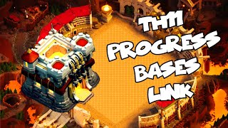 TOP 10 TH11 PROGRESS BASE LINK  TOWN HALL11  CLASH OF CLANS [upl. by Assertal743]