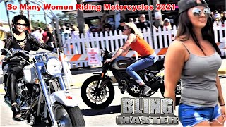 2021 Daytona Bike Week So Many Women Riding Motorcycles HarleyDavidson and More [upl. by Maryellen]