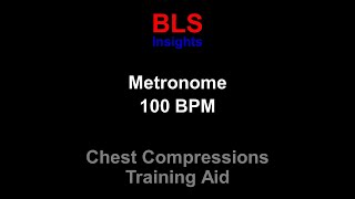 Metronome 100 BPM  For CPR Training  Chest Compression Rate listenable [upl. by Elehcir]