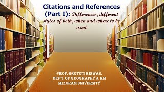 Citations and References Part I Differences  different styles  when and where to be used [upl. by Armin]