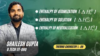 Enthalpy of neutralization  Atomization Thermo L09  Thermo by Shailesh Gupta [upl. by Narda]