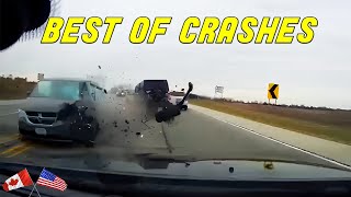 INSANE CAR CRASHES COMPILATION  BEST OF USA amp Canada Accidents  part 12 [upl. by Dnomso]