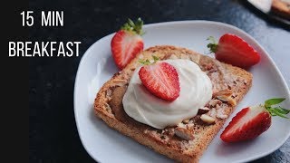 15 Minute Vegan Breakfast Ideas [upl. by Rehnberg]