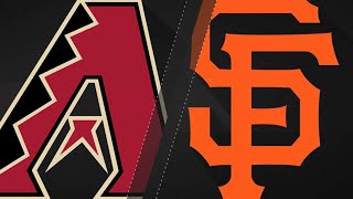 Goldy drives in three as Dbacks down Giants 41118 [upl. by Maximilian]