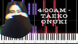 400AM  Taeko Onuki PIANO TUTORIAL Sheet in the description [upl. by Ahsaet229]