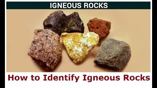 How to Identify Igneous Rocks  Igneous rock  Characteristics Examples [upl. by Eimmat]