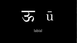 How to Pronounce the Sanskrit Alphabet 1 Vowels [upl. by Euqinot]