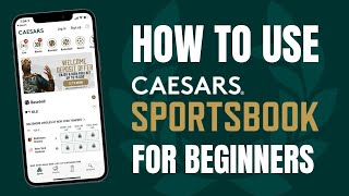 How to Bet on Caesars Sportsbook  A Beginner Sports Betting Tutorial [upl. by Eenaffit]