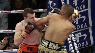 Jeff Horn vs Anthony Mundine 1st Round KO [upl. by Sudnak793]