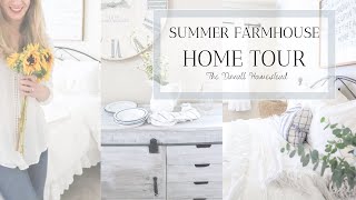 SUMMER FARMHOUSE TOUR  Simple Farmhouse Decorating Ideas [upl. by Syla]