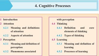 HSC 12th Psychology Chapter 4 Cognitive Processes  Jahnavi Pandya [upl. by Flann]