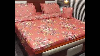 Alhamdulillah 7pc Comforter Set Fabric Cotton Salonic 1 Bed Sheet king size [upl. by Disario954]