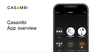 Casambi App overview [upl. by Ahsinert]