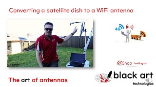 Converting a satellite dish to a WiFi antenna [upl. by Gnen30]