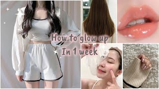 How to glow up in 1 week🌸💌✨glowup tips beauty aesthetic trending youtube viral [upl. by Apps730]