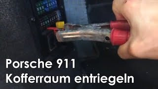 Leere Batterie beim 911 996 Facelift Kofferraum öffnen  Tipp [upl. by Ilonka]