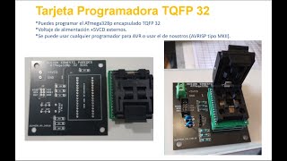 Nueva tarjeta de programación AVR para Atmega328p 32 pines TQFP [upl. by Amar]