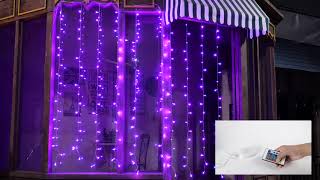 Ollny Curtain lights color changing lights 16 colors changing room decoration light [upl. by Atteiluj]