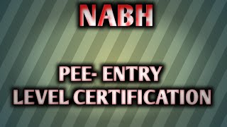 NABH Pre entry level certification nabh [upl. by Warrenne98]