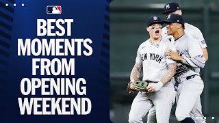 Best moments from an actionpacked MLB Opening Weekend [upl. by Leiso]