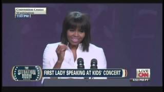 Jill Biden Michelle Obama Katy Perry Kids Inaugural Concert Washington DC January 19 2013 [upl. by Ahsoyem]