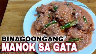 BINAGOONGANG MANOK SA GATA  CHICKEN BINAGOONGAN RECIPE  Tambayan Cooking Lutong Bahay [upl. by Kemme]