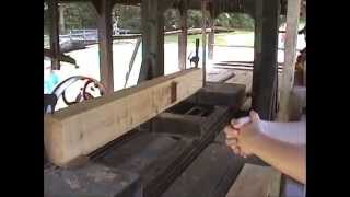 Water Powered Vertical Sawmill Spring Mill State Park Mitchell Indiana [upl. by Haven]