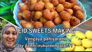 Try this sweet for Eid al fitr 2024 vengaya paniyaram recipenaveenass tiny tipsNaanakatha recipe [upl. by Dlonyer677]