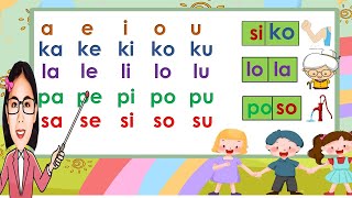 PAGBASA NG TAGALOG FOR KINDER GRADE1 AT 2 PAGPAPANTIG AT PAGBUO NG MGA SALITA [upl. by Mistrot]