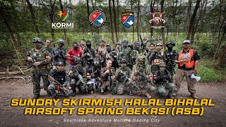 SUNDAY SKIRMISH HALAL BIHALAL AIRSOFT SPRING BEKASI ASB [upl. by Fosdick]